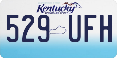 KY license plate 529UFH