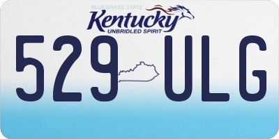 KY license plate 529ULG