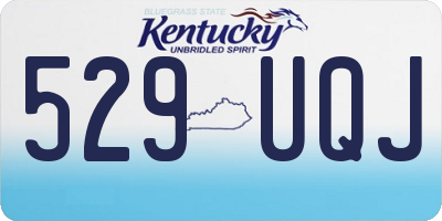 KY license plate 529UQJ