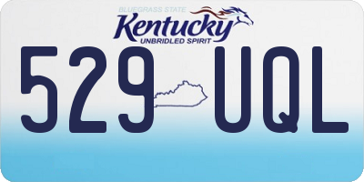 KY license plate 529UQL