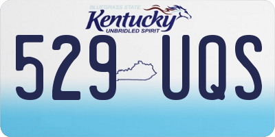 KY license plate 529UQS