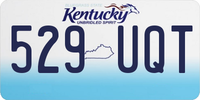 KY license plate 529UQT