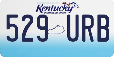 KY license plate 529URB