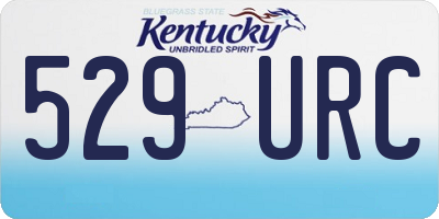 KY license plate 529URC