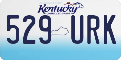 KY license plate 529URK