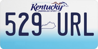 KY license plate 529URL