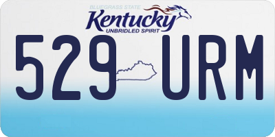 KY license plate 529URM