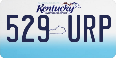 KY license plate 529URP