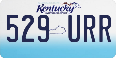 KY license plate 529URR