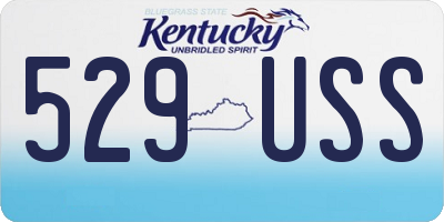 KY license plate 529USS