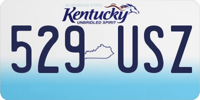 KY license plate 529USZ