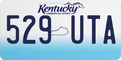 KY license plate 529UTA