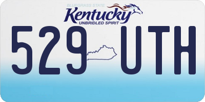 KY license plate 529UTH
