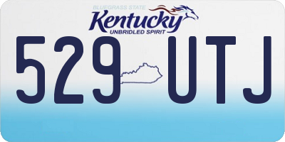 KY license plate 529UTJ