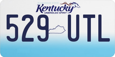 KY license plate 529UTL