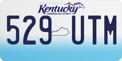 KY license plate 529UTM
