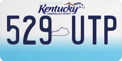 KY license plate 529UTP