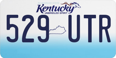 KY license plate 529UTR
