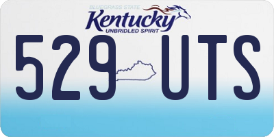 KY license plate 529UTS