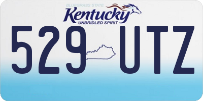 KY license plate 529UTZ