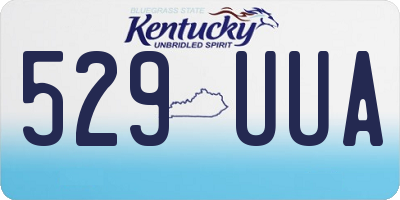 KY license plate 529UUA