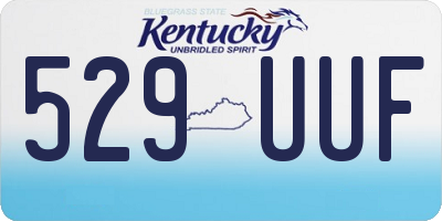 KY license plate 529UUF