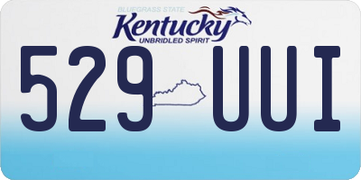 KY license plate 529UUI