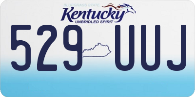 KY license plate 529UUJ