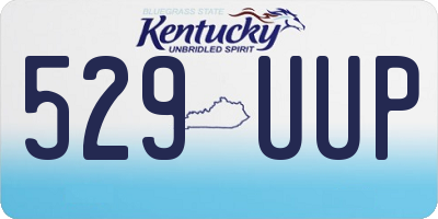 KY license plate 529UUP