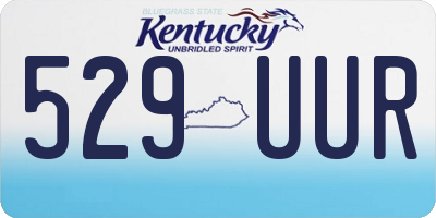 KY license plate 529UUR