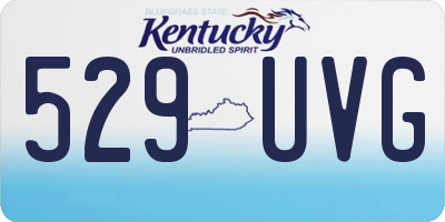 KY license plate 529UVG