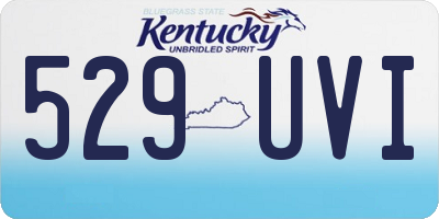 KY license plate 529UVI