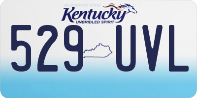 KY license plate 529UVL