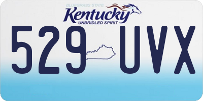 KY license plate 529UVX