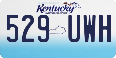 KY license plate 529UWH