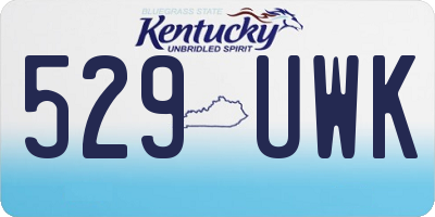 KY license plate 529UWK