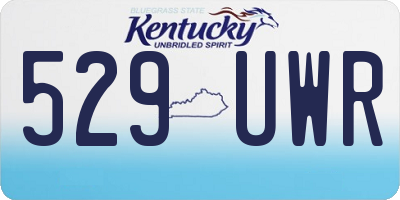 KY license plate 529UWR