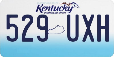 KY license plate 529UXH