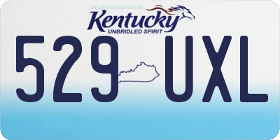 KY license plate 529UXL