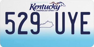 KY license plate 529UYE