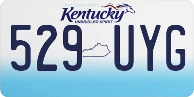 KY license plate 529UYG