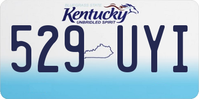 KY license plate 529UYI