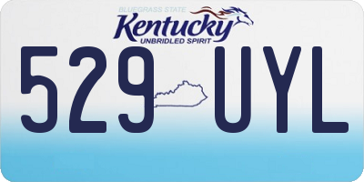 KY license plate 529UYL