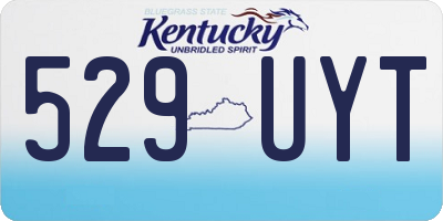 KY license plate 529UYT