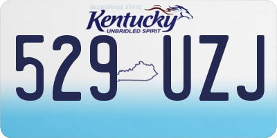 KY license plate 529UZJ