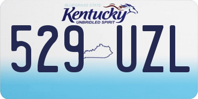 KY license plate 529UZL