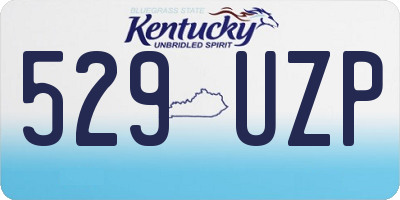 KY license plate 529UZP