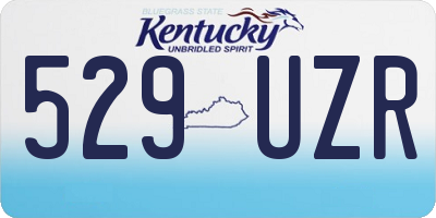 KY license plate 529UZR