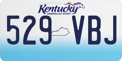 KY license plate 529VBJ
