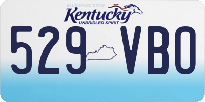 KY license plate 529VBO